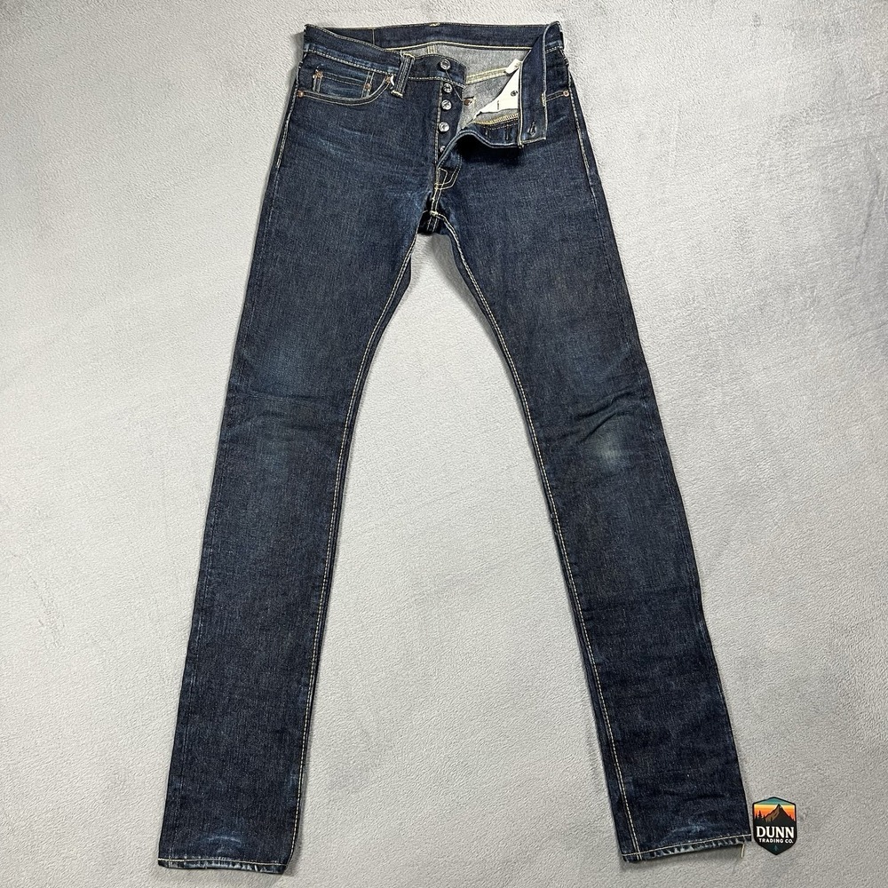 The Strike Gold Jeans Mens 29x36 Selvedge SG3109 Chainstitch Hem Japan Raw Denim